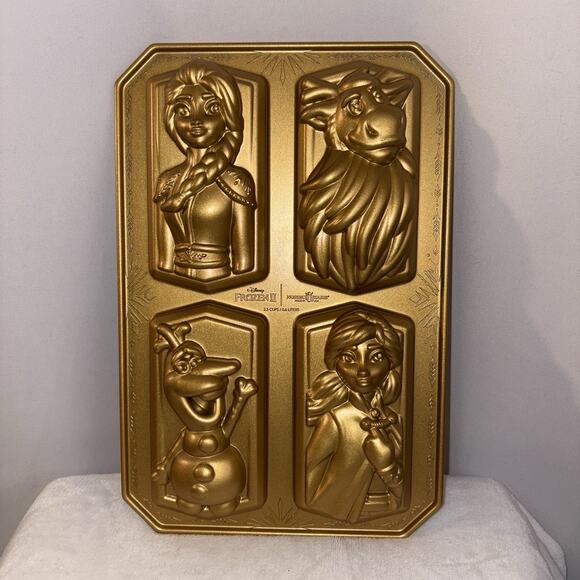 NORDIC WARE Disney Frozen II Character Loaf Baking Pan Elsa, Anna, Olaf, Sven - Picture 1 of 8